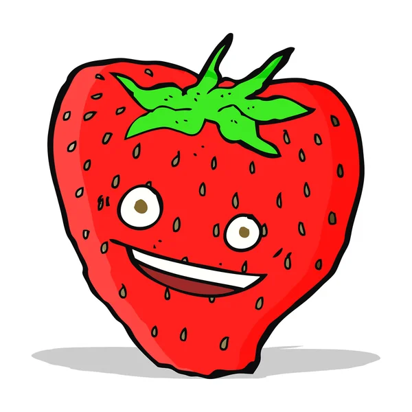 Caricature fraise — Image vectorielle