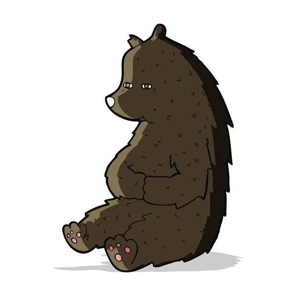 Милый чёрный медведь — стоковый вектор