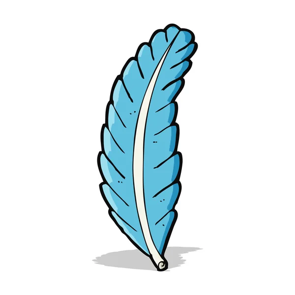 Cartoon feather — Stock Vector