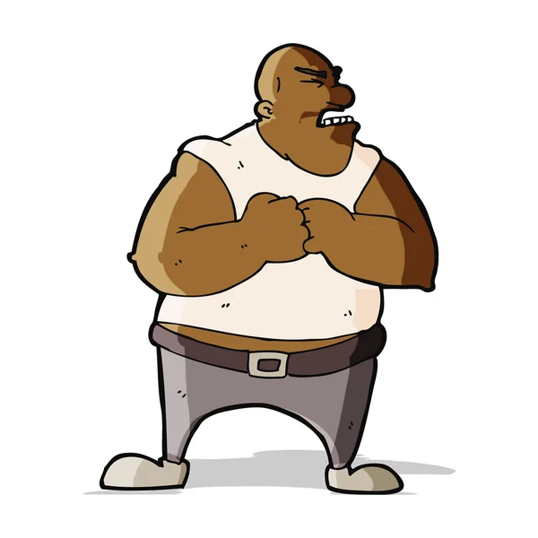 Cartoon gewelddadige man — Stockvector