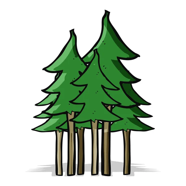 Cartoon tree symbol — Stock Vector