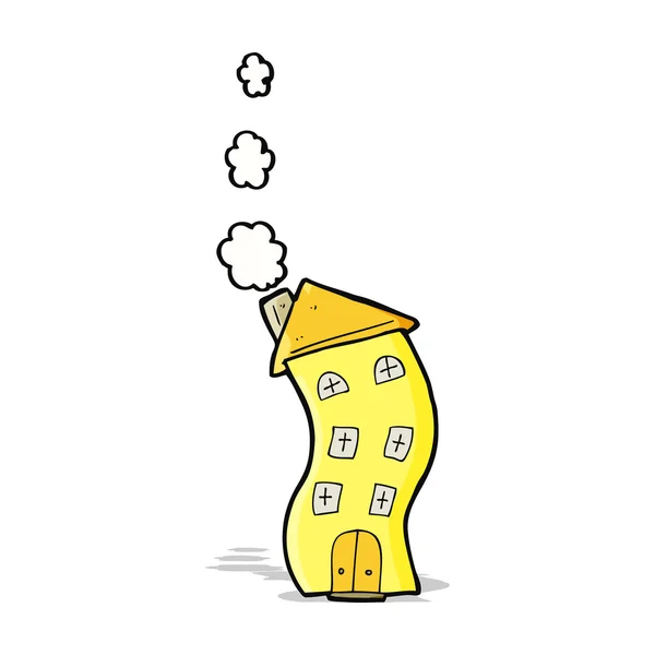 Funny cartoon house — Stock Vector