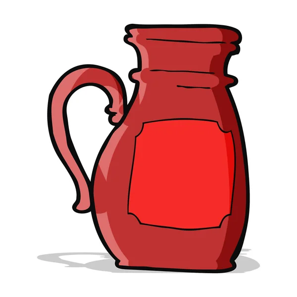 Cruche de dessin animé — Image vectorielle