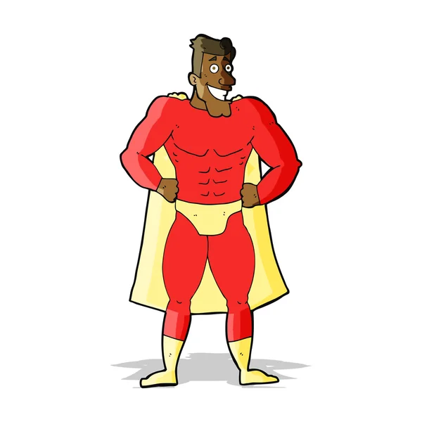 Zeichentrick-Superheld — Stockvektor