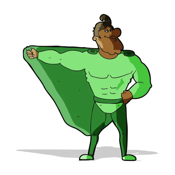 Vtipné kreslené superhrdina — Stockový vektor