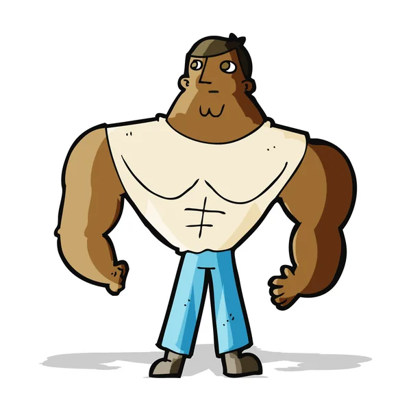 Cartoon bodybuilder — Image vectorielle