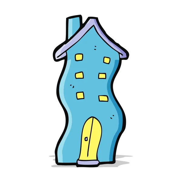 Cartoon huis doodle — Stockvector