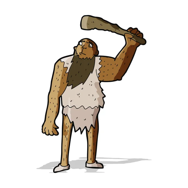 Dibujos animados Neanderthal — Vector de stock