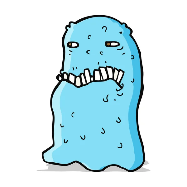 Cartoon gross ghost — Stock Vector