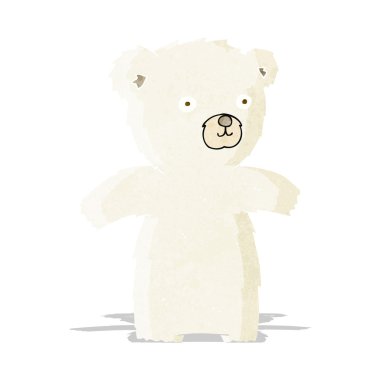 sevimli çizgi kutup ayısı