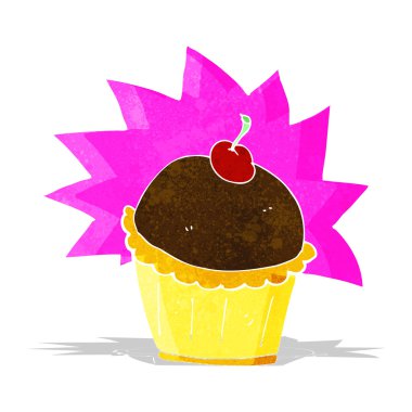 karikatür cupcake