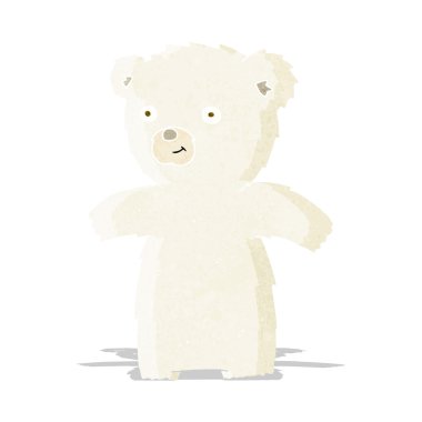 sevimli çizgi kutup ayısı