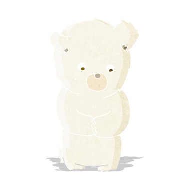 sevimli çizgi kutup ayısı