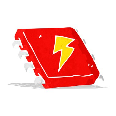 karikatür bilgisayar çipi