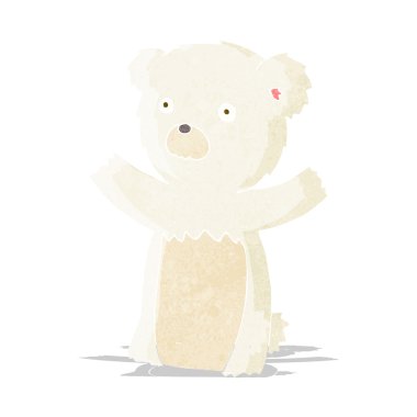 karikatür kutupsal ayı yavrusu
