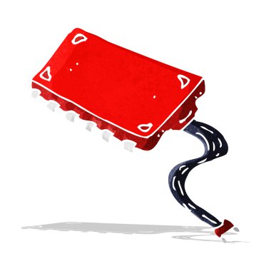 karikatür bilgisayar çipi