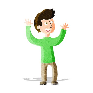 mutlu bir adam çizgi film