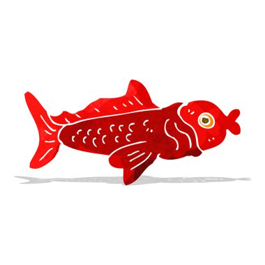 karikatür komik balık