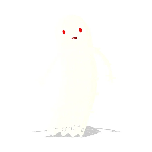 Fantasma asustadizo de dibujos animados — Vector de stock