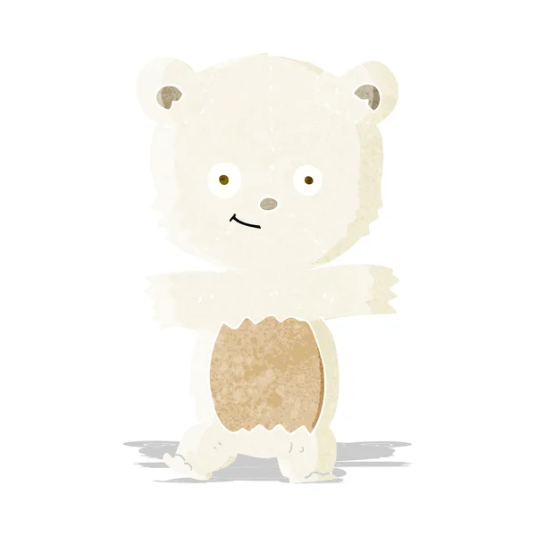 Sevimli çizgi kutup ayısı — Stok Vektör