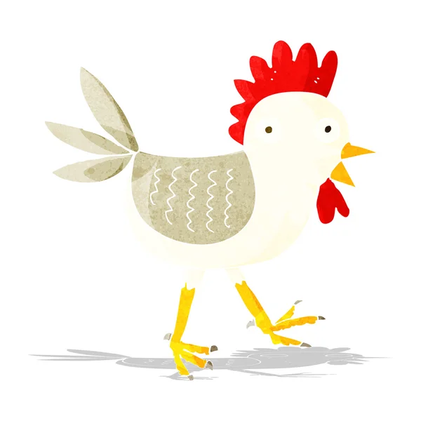 Rolig tecknad kyckling — Stock vektor
