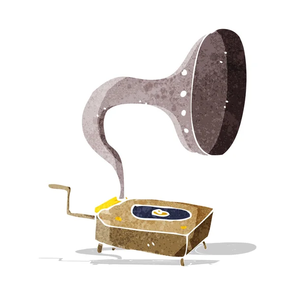 Cartoon gramophone — Stock Vector