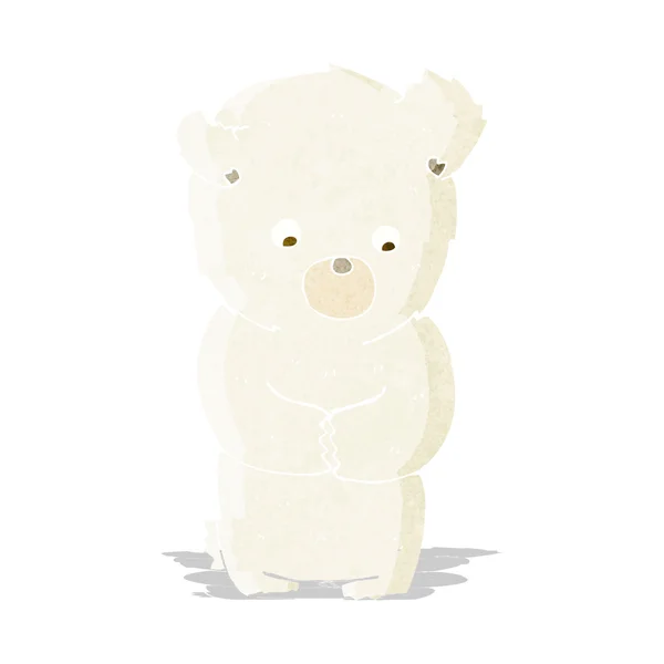 Urso polar bonito desenhos animados — Vetor de Stock