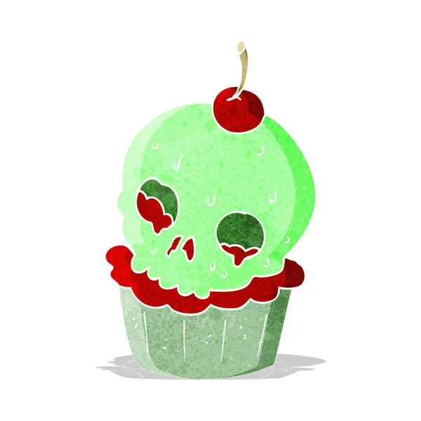 Cartoon-Halloween-Tasse Kuchen — Stockvektor