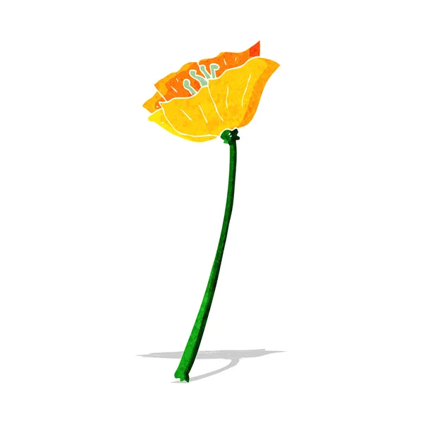 Flor de dibujos animados — Vector de stock