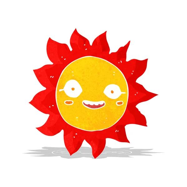 Desenho animado sol feliz —  Vetores de Stock