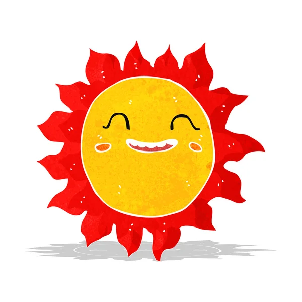 Karikatür mutlu güneş — Stok Vektör
