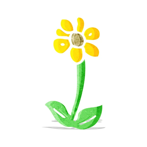 Tecknad blomma symbol — Stock vektor