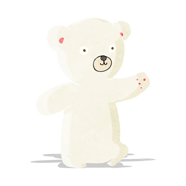 Ourson ours polaire dessin animé — Image vectorielle