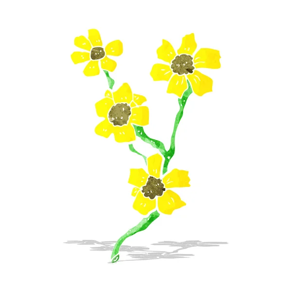 Cartoon flowers — Stock Vector
