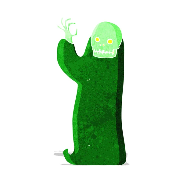 Cartone animato agitando ghoul Halloween — Vettoriale Stock