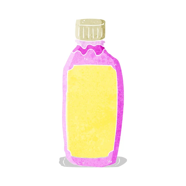 Cartoon pink drink bottle — Stock Vector