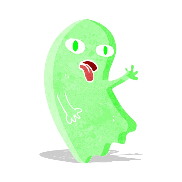Смешной мультяшный призрак — стоковый вектор