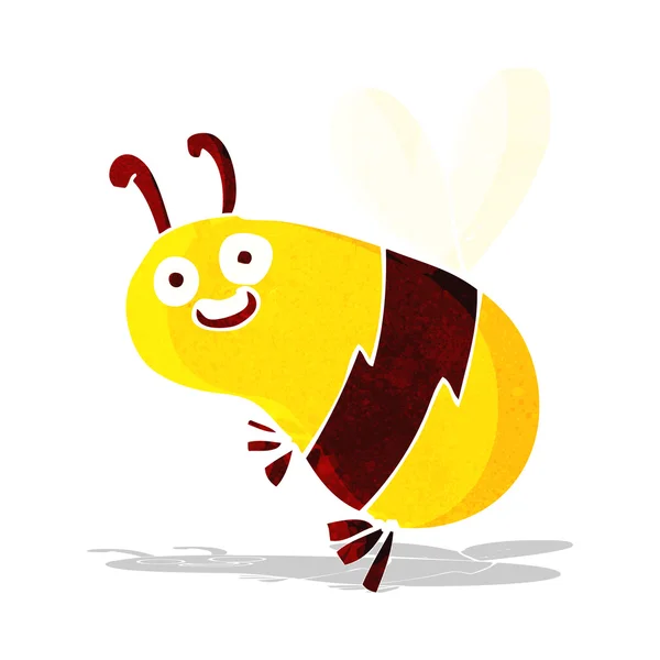 Funny cartoon bee — Stock Vector