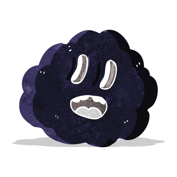 Cartoon spooky cloud — Stock Vector