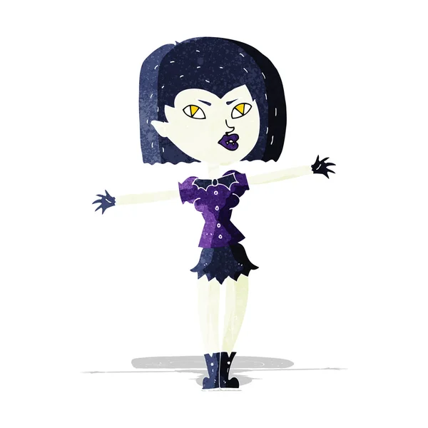 Cartoon ragazza vampiro — Vettoriale Stock