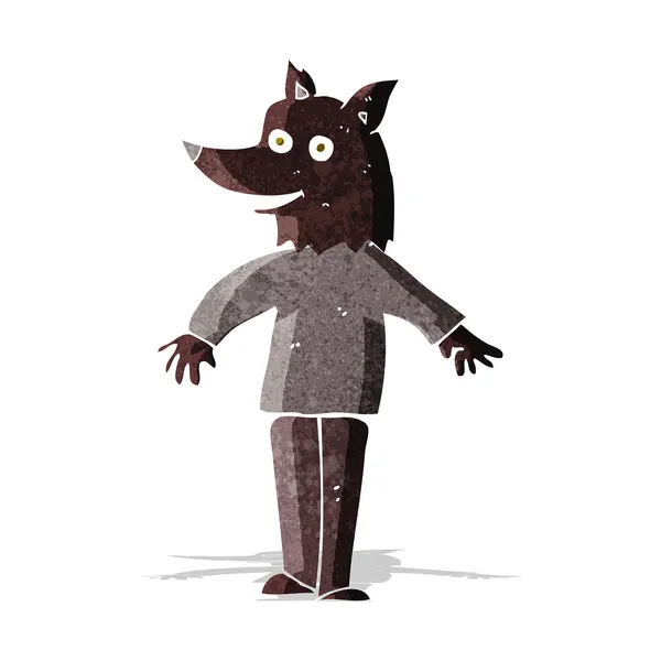 Kreslený šťastný vlkodlak — Stockový vektor