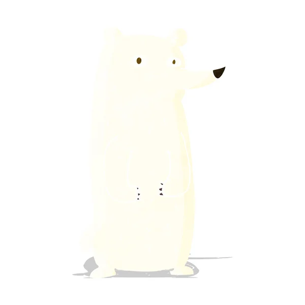 Grappige cartoon polar bear — Stockvector