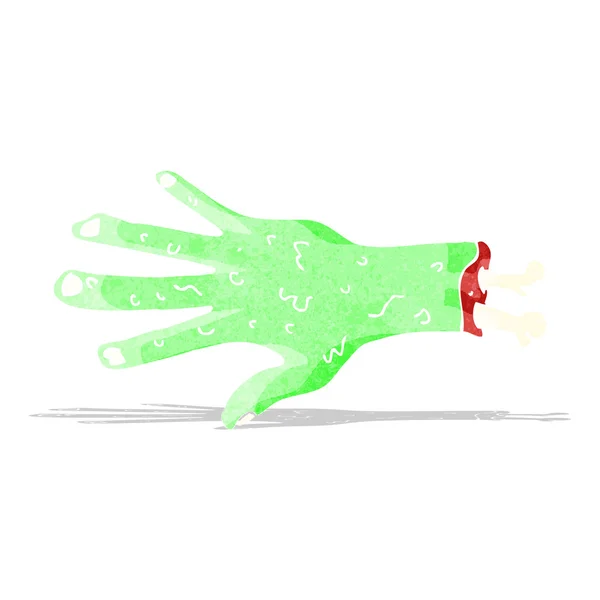 Gross zombie hand cartoon — Stock Vector