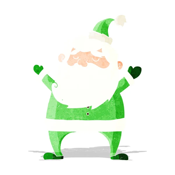 Jolly Santa cartone animato — Vettoriale Stock