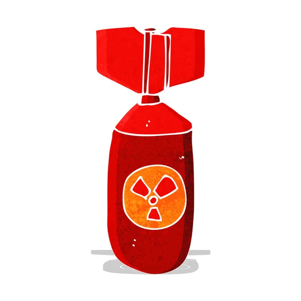 Bomba nuclear dos desenhos animados — Vetor de Stock