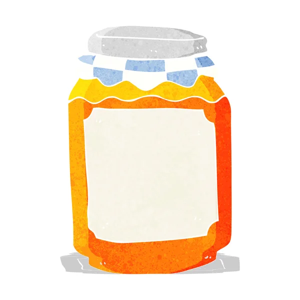 Karikatür kavanoz marmelat — Stok Vektör