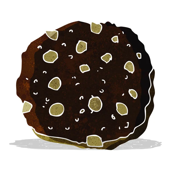 Chocolat puce cookie dessin animé — Image vectorielle