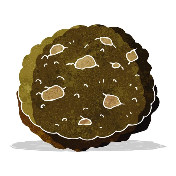 Čokoládové čip cookie kreslený — Stockový vektor