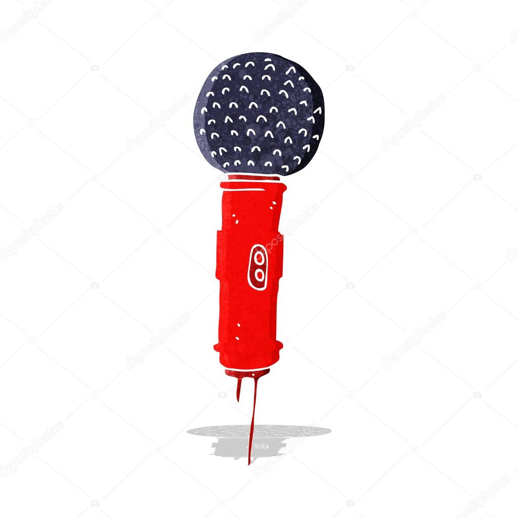 Microphone de bande dessin e image  vectorielle par 