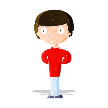 endişeli adam çizgi film